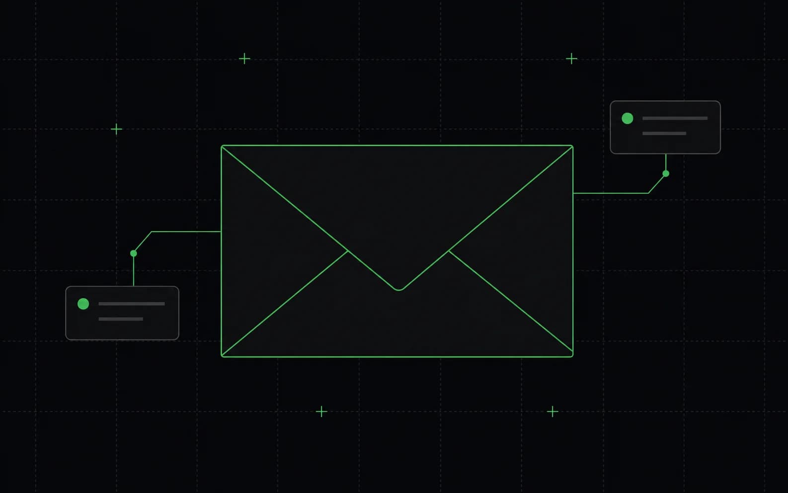 Envelope illustration for contacting DCIM sales and support